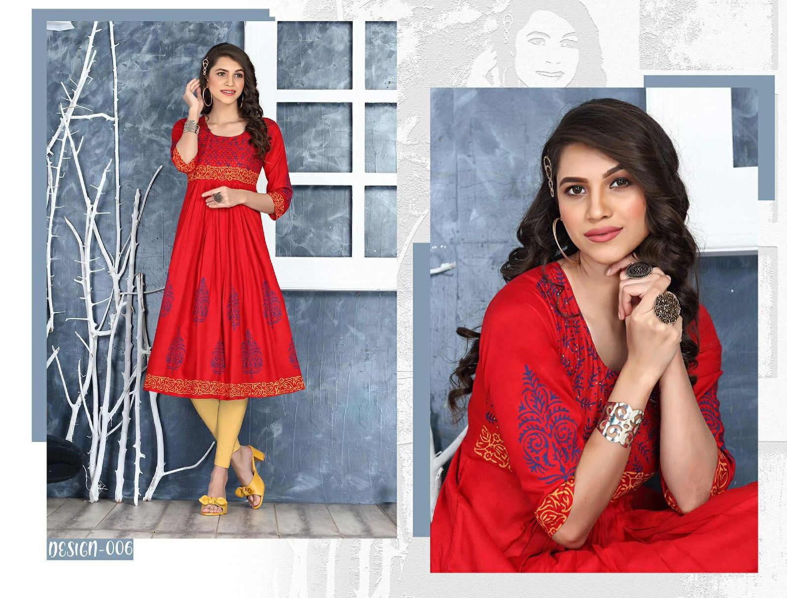 Riyya Wilson  Fancy Designer Rayon Casual Wear Kurti Collection